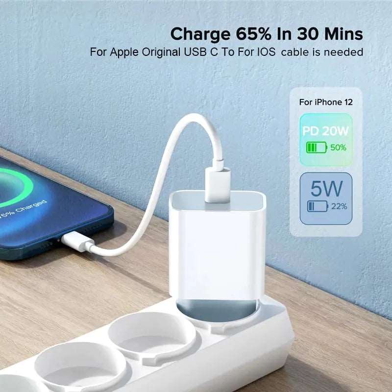 20W Fast Charger For iPhone Adapters & Converters c type charging cable Charger electronics electronics accessories iPhone iphone charging and data cable iphone fast charging cable matchless matchless online matchlessonline mobile phone charging cable