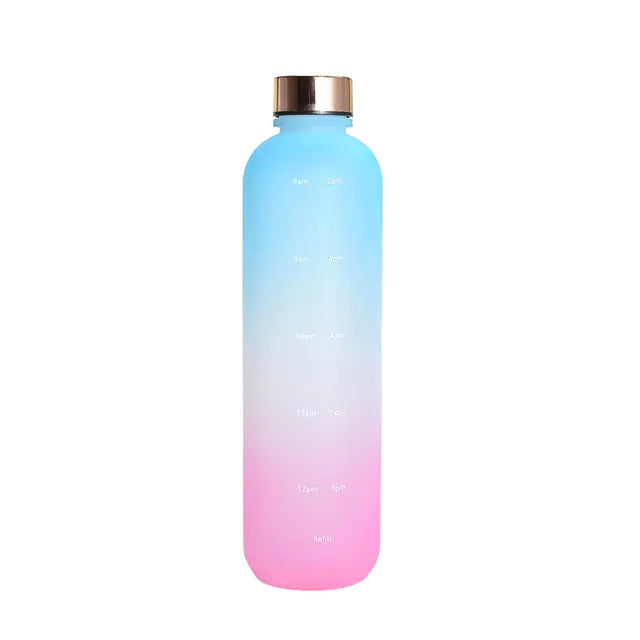 Water Bottle With Time Marker Gradient 03 None Water Bottles dinning dinning table gym home hydration latest water bottle new design water bottle stylish water bottle transparent water bottle water bottle Water Bottles