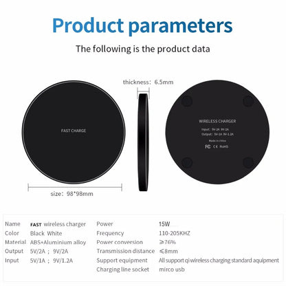 20W Qi Wireless Charger: Fast Charging for iPhone, Samsung, Xiaomi, Huawei, and More! Wireless Charger and Time Clock 20w fast wireless charger for iphone and android electronics electronics accessories fast wireless charger matchless matchless online matchlessonline Qi fast wireless charger wireless charger