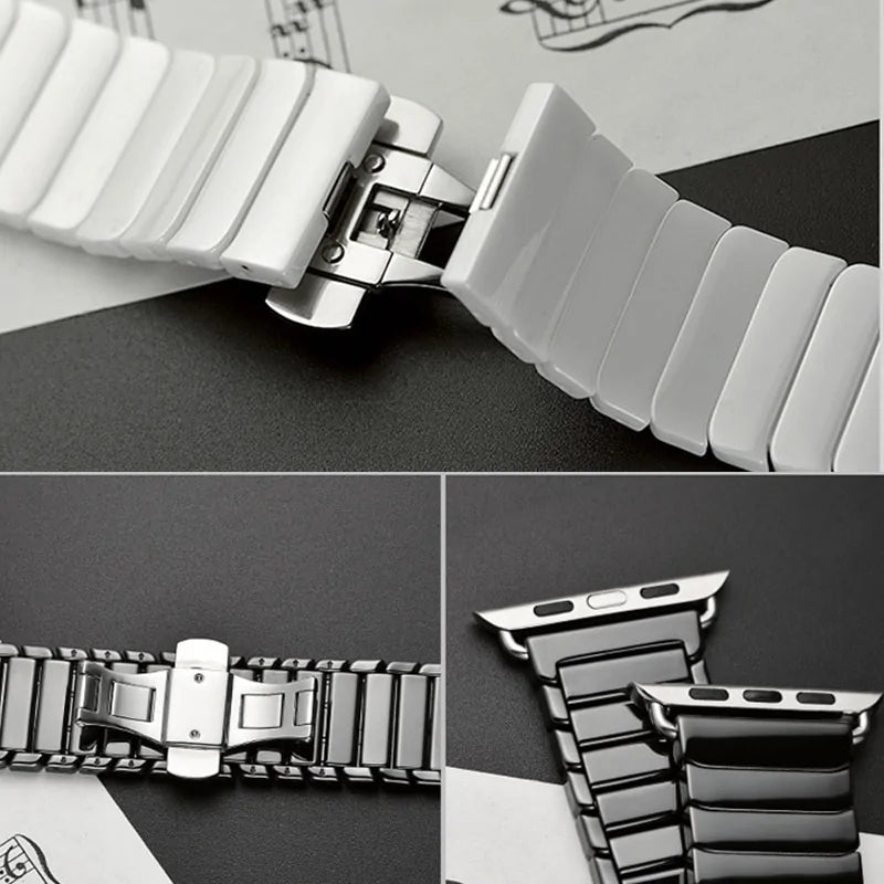 Enhance Your Apple Watch with Our Ceramic Strap Apple Watch Bands apple watch apple watch band apple watch strap ceramic ceramic strap elegant new arrival stylish unique watch {{ product_collections }} {{ product_description }}