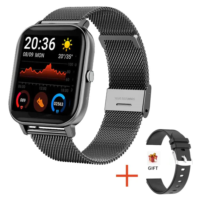 Touch Call Fitness Smartwatch IP67 Black With Mesh Band Smart Watches electronics fitness watch gift mobile mobile phone mobile phone accessories smart watch smart watches technology Touch Call Fitness Smartwatch IP67 watch