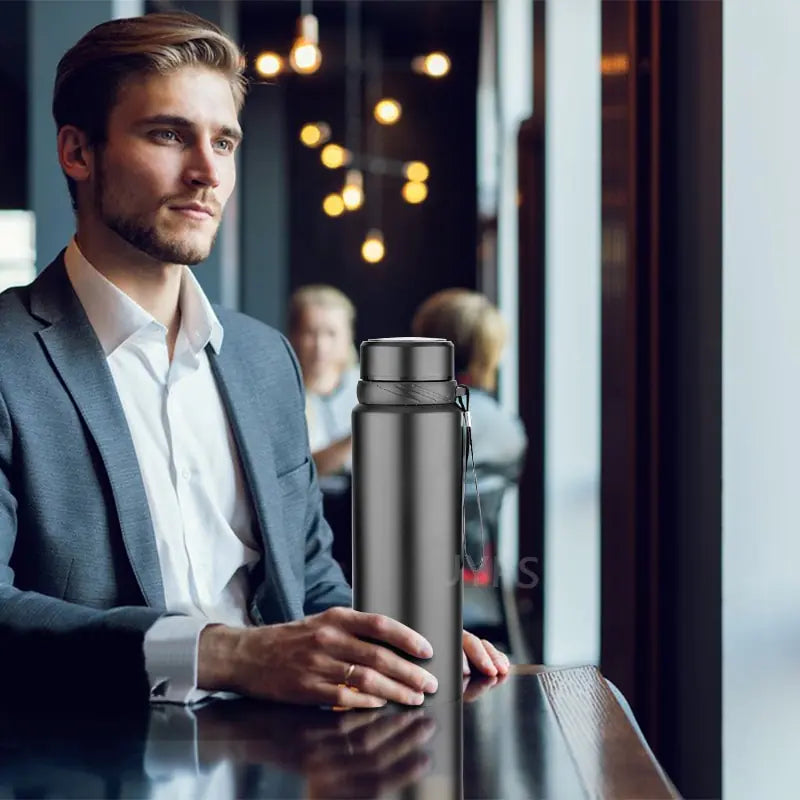 Smart Thermos Water Bottle Water Bottles Bottle dinning dinning table Flasks home insulated water bottle latest water bottle new design water bottle stylish water bottle temperature water bottle Thermos Vacuum water bottle Water Bottles