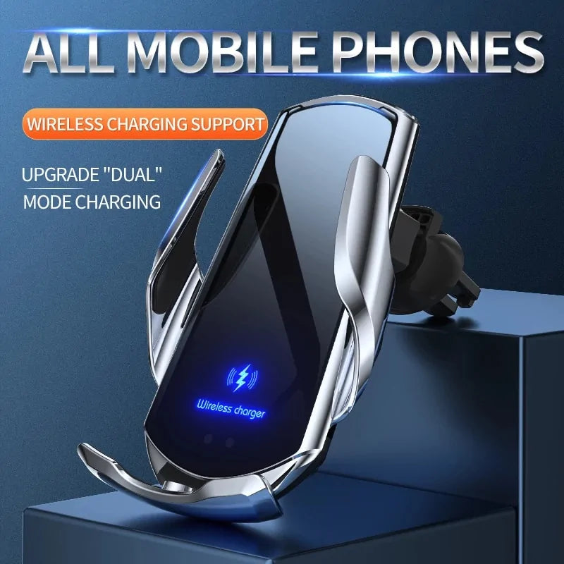 Automatic Car Wireless Charger | Fast & Efficient | Seamless Charging On-the-Go Wireless Mobile Chargers for Cars auto auto adjust car charger fast charger light indication mobile charger sensinng wireless charger {{ product_collections }} {{ product_description }}