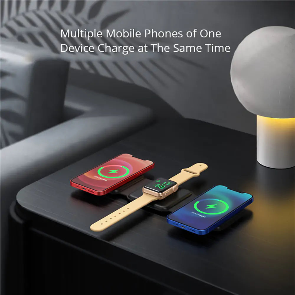 15W Magnetic Wireless Charger | Fast & Convenient | Advanced Technology Wireless Chargers 3 in 1 air pods apple apple watch charging dock charging pads charging station iphone magnetic wireless charger {{ product_collections }} {{ product_description }}