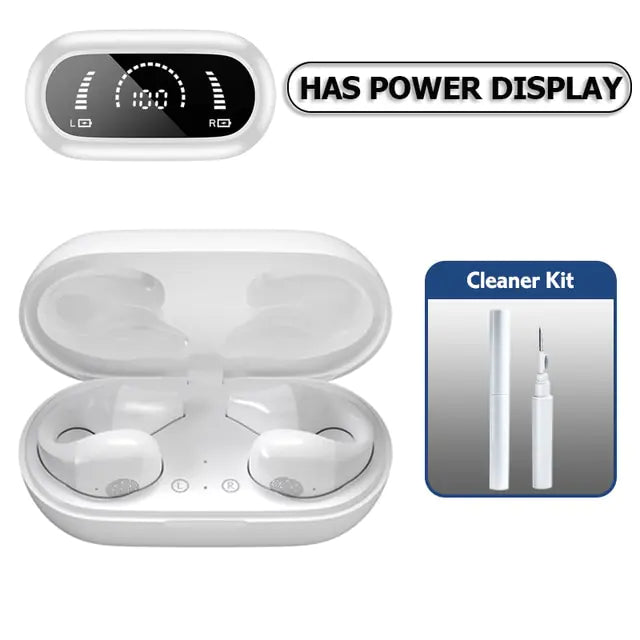 Wireless Headphones White Cleanet Kit Headphones & Earbuds audio Audio & Video Components audio device bluetooth headphones conduction earphones for running conduction headphone electronics fashion headphone gaming headphone headphone for music headphones headphones for sports in ear headphone smallest in ear headset wireless in ear