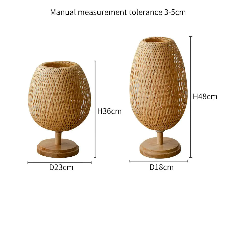 Handmade Bamboo Rattan Table Lamp – Illuminate Your Space with Eco-Friendly Elegance Table Lamps bamboo hand made home decor rattan table lamp table lamps tablelamp {{ product_collections }} {{ product_description }}