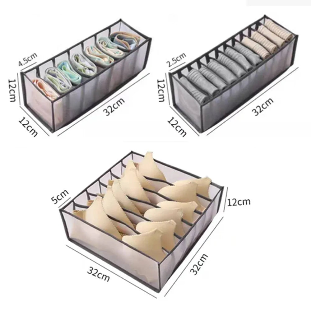 7-Grid Foldable Drawer Organizer for Dorm Closet Drawer organisers 7-Grid Foldable Drawer Organizer for Dorm Closet drawer organiser home organizer Organizers racks