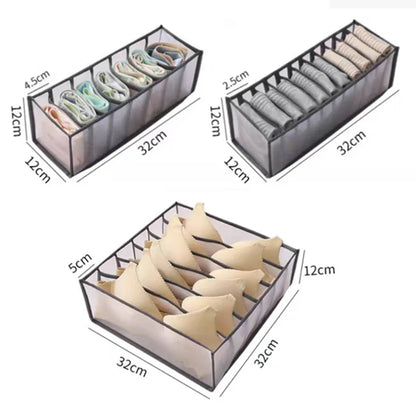 7-Grid Foldable Drawer Organizer for Dorm Closet Drawer organisers 7-Grid Foldable Drawer Organizer for Dorm Closet drawer organiser home organizer Organizers racks