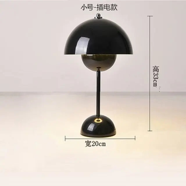 Danish Touch Rechargeable Mushroom Lamp Black Small Plug Lights & Lamps Danish Touch Rechargeable Mushroom Lamp decor home lamp light living room mushroom lamp touch lamp