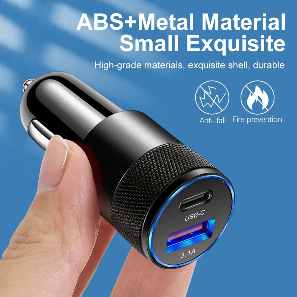 Metal Alloy Car Charger Adapters & Converters Adapter Car Charger electronics electronics accessories Metal Alloy Car Charger mobile charger