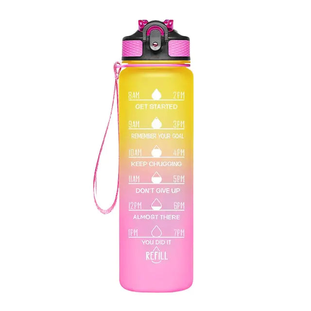 Water Bottle With Time Marker C 1000ml Water Bottles dinning dinning table gym home hydration latest water bottle new design water bottle stylish water bottle transparent water bottle water bottle Water Bottles