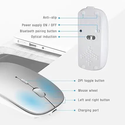 Bluetooth Mouse for Laptop Laptop & Computer Accessories Bluetooth Bluetooth Mouse for Laptop computer Computer Accessories computer mouse computer table accessories electronics Laptop laptop modern mouse laptop mouse Mouse noiseless click computer and laptop mouse