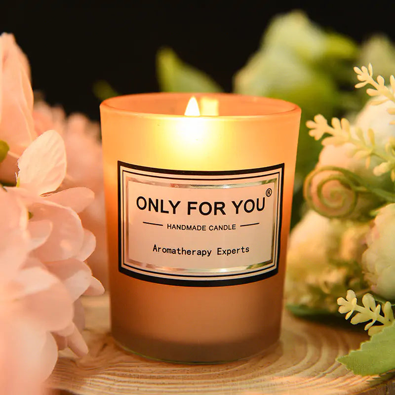 Romantic Floral Aromatherapy Smokeless Candle Candles Candle cream Home Improvement Romantic