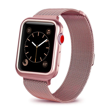 Make a Statement with Our Apple Watch Metal Bracelet Apple Watch Bands apple apple watch apple watch band apple watch strap band bracelet iwatch mesh watch {{ product_collections }} {{ product_description }}