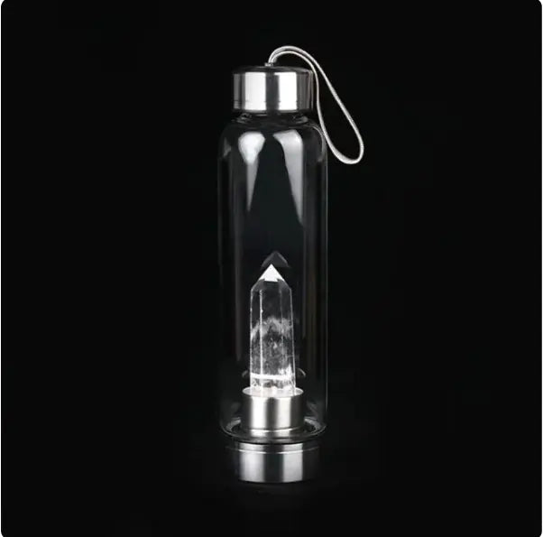 Natural Crystal Stone Water Bottle White 550ml Water Bottles crystal dinning dinning table gift home latest water bottle new design water bottle transparent water bottle water bottle Water Bottles