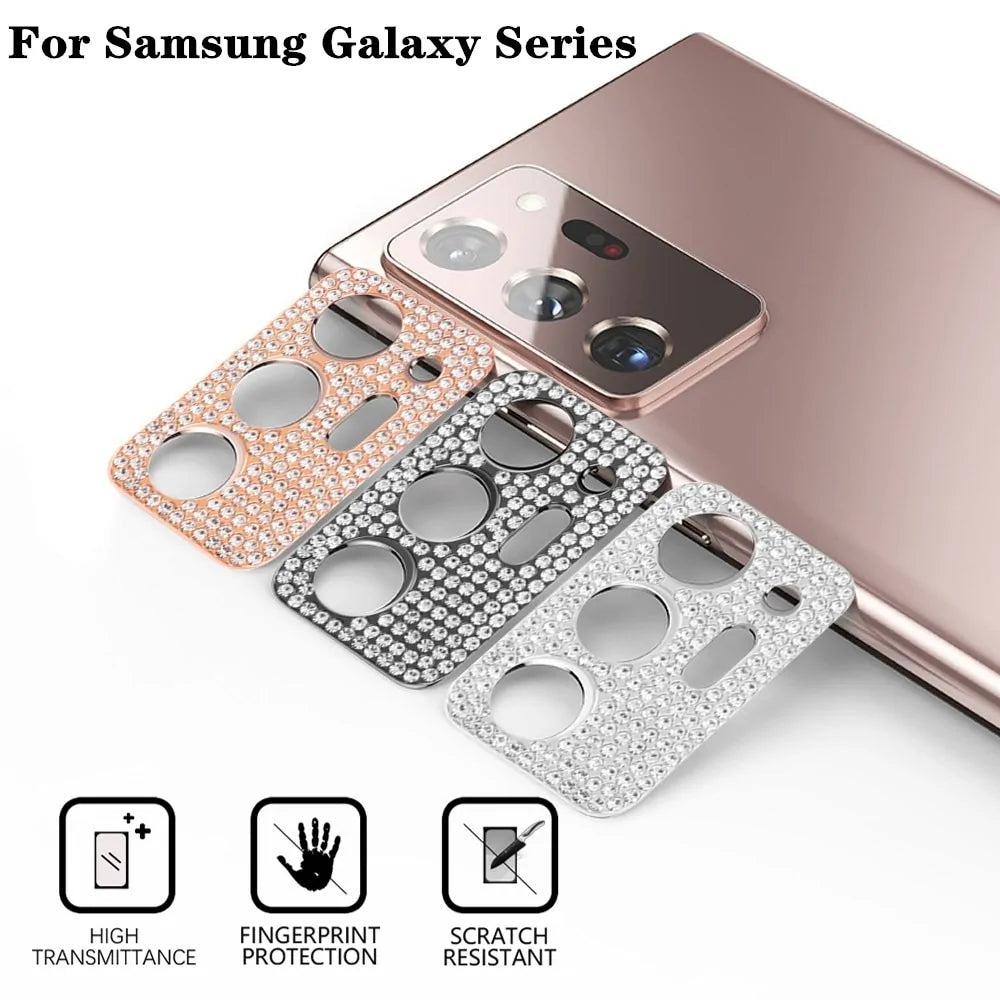 Diamond Shiny Camera Lens Protector for Samsung Galaxy S21/S20 Series Mobile Phone Cover & Protectors Camera cover electronics electronics accessories mobile protector mobile camera lens phone camera protector Samsung