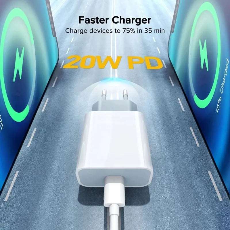 20W Fast Charger For iPhone Adapters & Converters c type charging cable Charger electronics electronics accessories iPhone iphone charging and data cable iphone fast charging cable matchless matchless online matchlessonline mobile phone charging cable