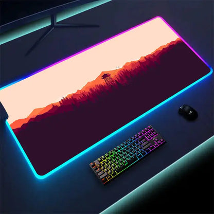 Luminous LED Lighting Mouse Pad Desk Mat computer Computer Accessories computer table accessories Computers Computers & Accessories electronics Electronics & Gadgets electronics accessories Luminous LED Lighting Mouse Pad RGB mouse and keyboard mat for computer table