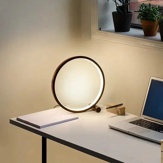 Contemporary Sleek LED Desk Light – Modern Elegance for Your Home Table Lamp Table Lamps adjustable brightness contemporary decor dimmable eco-friendly home lamp led LED lamp minimalist ring shape sleek sophisticated versatile {{ product_collections }} {{ product_description }}