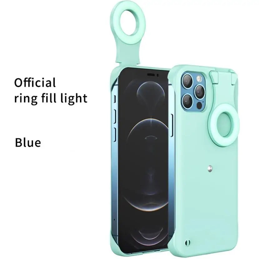 Ring Light Phone Case for iPhone Green For iPhone 7 8 Plus Mobile Phone Cover & Protectors electronics iPhone mobile mobile accessories mobile case mobile cover mobile phone mobile phone accessories mobile phone accessories for blogging Mobile phone card case mobile phone cover mobile phone safety Privacy Magnetic Case For iPhone Ring Light Phone Case for iPhone