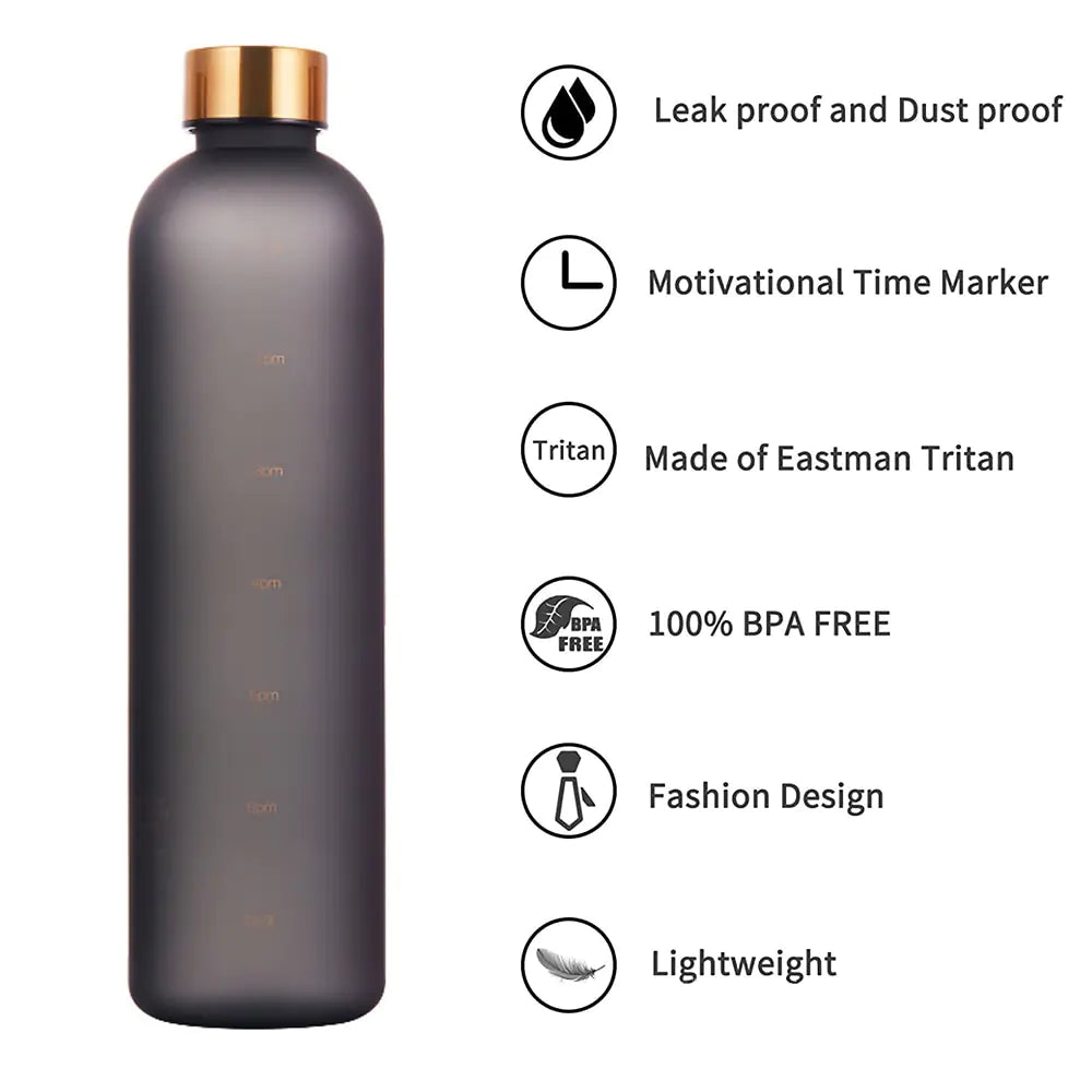 Water Bottle With Time Marker Water Bottles dinning dinning table gym home hydration latest water bottle new design water bottle stylish water bottle transparent water bottle water bottle Water Bottles