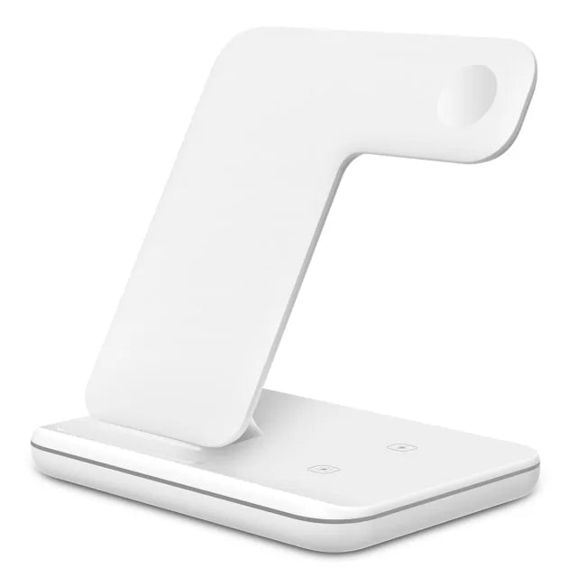 Wireless Charging Stand For Apple Watch And Iphone White