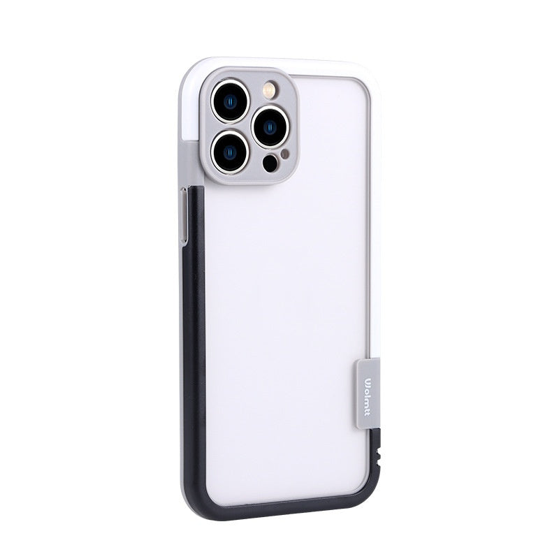 Silicone Contrast Color Protective Cover | Heat Dissipation & Drop Resistance Black And White iPhone cases anti finger cases covers fall iPhone lens protection lens protector lens protectors new arrival protection {{ product_collections }} {{ product_description }}