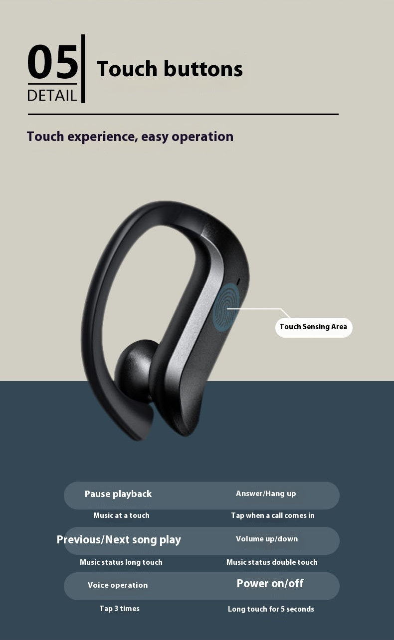 Digital Display Sports Running Wireless TWS Business Bluetooth Headset Headphones & Earbuds audio earphones electronics headphones long range waterproof