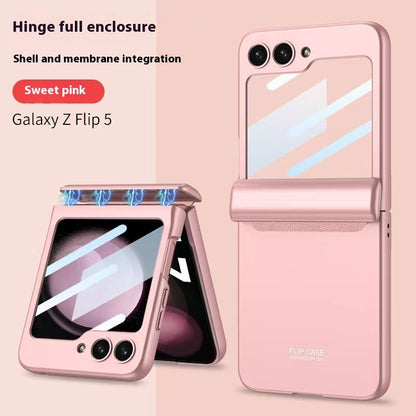 Magnetic Hard Shell Samsung Phone Case Sweet Pink Samsung GalaxyZ Flip5 Mobile Phone Cover & Protectors Camera cover electronics flip mobile phone case mobile phone cover protection samsung