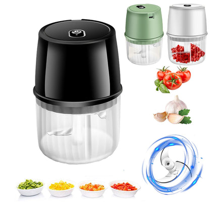 USB Rechargeable Electric Garlic Press Portable Wireless Food Chopper Mini Complementary Food Mixer Kitchen Gadgets Choppers & Slicers chopper electric garlic mincer ginger chopper kitchen vegetable chopper