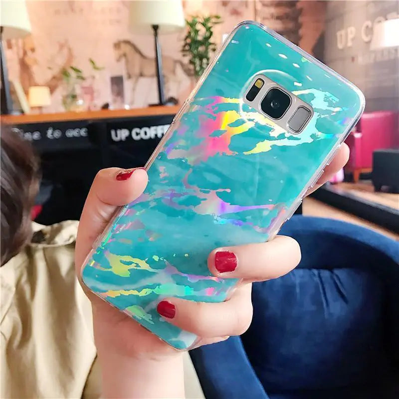 Laser Marble Samsung Cases Blue Mobile Phone Cover & Protectors Case electronics electronics accessories mobile case mobile phone case mobile phone cover mobile phone covers mobile phone safety protection safety Samsung