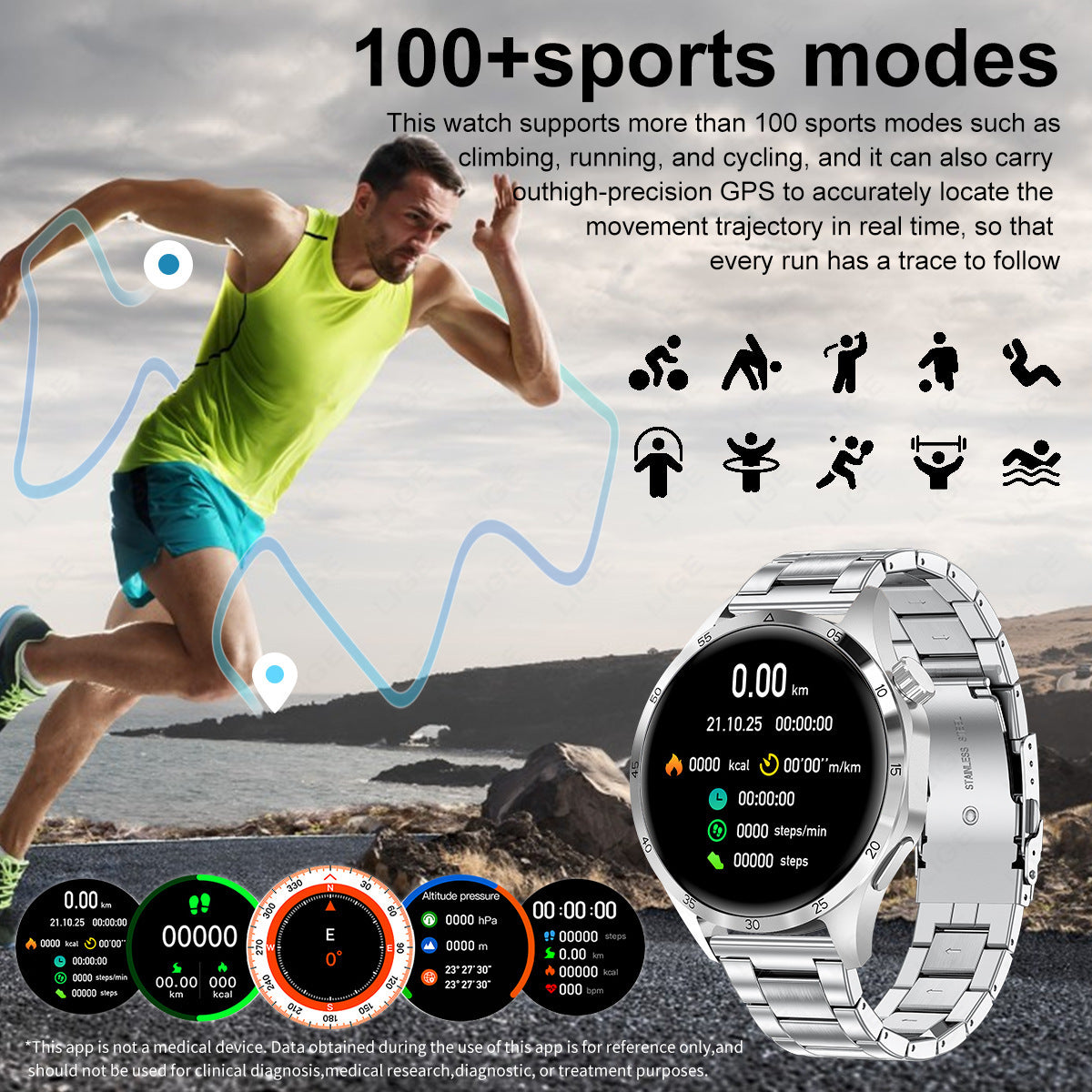 Sport Smart Watch Bluetooth Calling Waterproof Smart Watches electronics health monitoring smart watch sports tracking