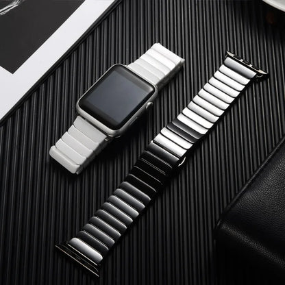 Enhance Your Apple Watch with Our Ceramic Strap Apple Watch Bands apple watch apple watch band apple watch strap ceramic ceramic strap elegant new arrival stylish unique watch {{ product_collections }} {{ product_description }}