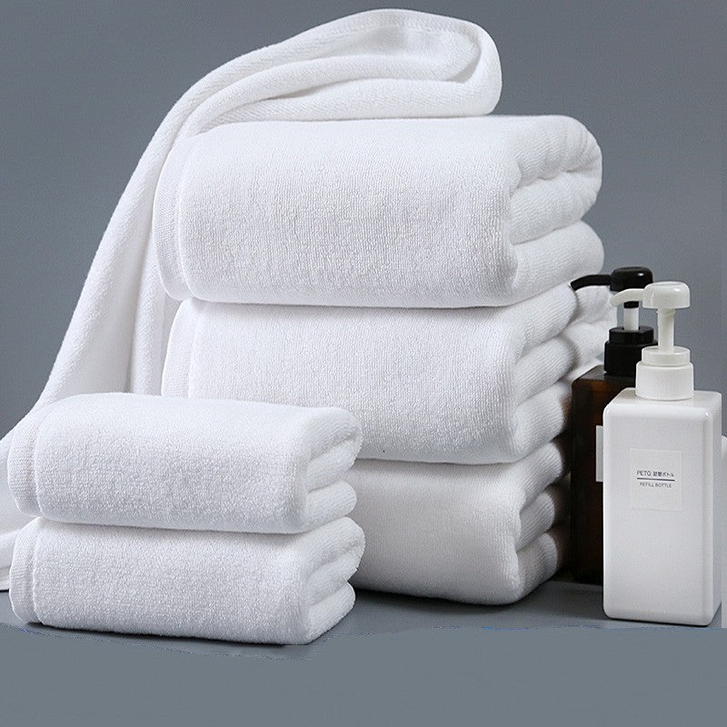 Cotton Thickened Absorbent White Towel Towels bath towel Bedding and towels best drying bath towel cotton towels Home towels