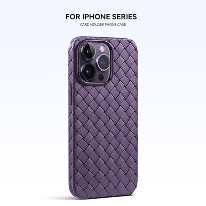 Woven Pattern Phone Case | Breathable Heat Dissipation | Drop-resistant Protective Cover Dark Purple iPhone cases best breathable heat dissipation iPhone iPHone case new arrival {{ product_collections }} {{ product_description }}