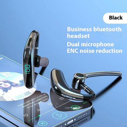 Wireless Bluetooth Single-ear Dual-microphone Noise Reduction Digital Display Headset Microphones audio audio devices blogging bluetooth cable micro phone computer accessories electronics gaming gaming microphone microphones online meeting