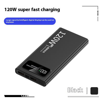 66 W Super Fast Charge Mobile Power Supply 20000 MA Large Capacity Black 120W Super Fast Charge Power banks 10000 mAh 120W 20000 mAh 66W battery digital display fast charging high capacity power bank {{ product_collections }} {{ product_description }}