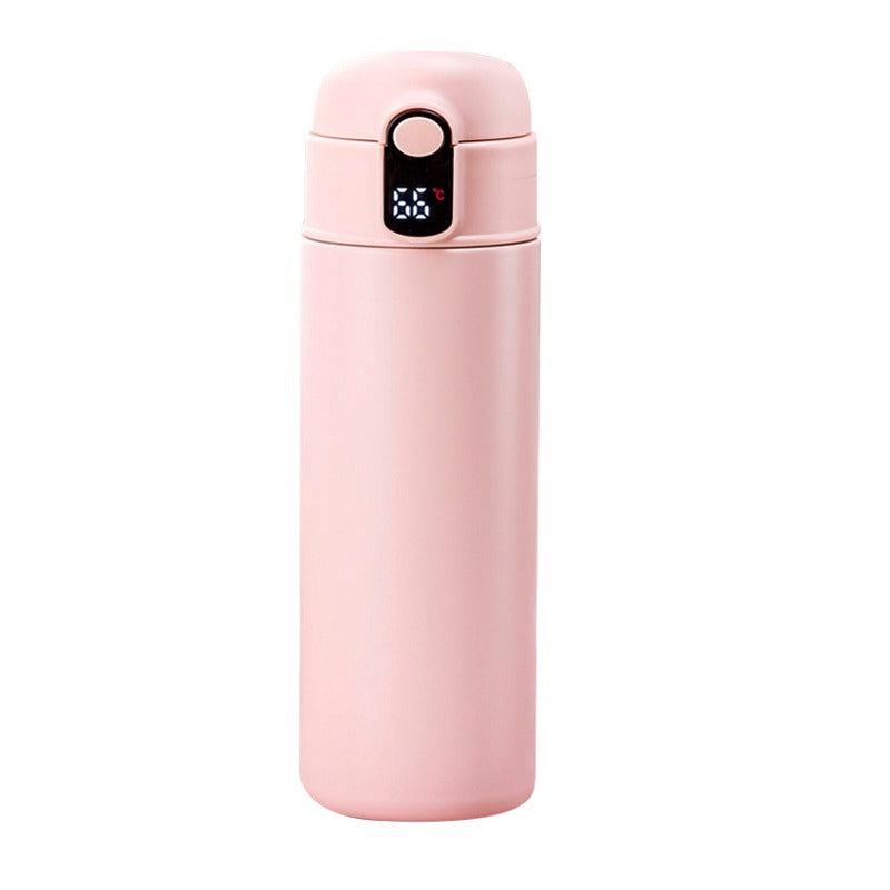 316 Stainless Steel Insulation Cup Large Capacity Children's Water Bottle With Straw Pink 600ml Tumblers, Bottles & Glass dinning table home insulated water bottle kitchen portable push button stainless steel water bottle