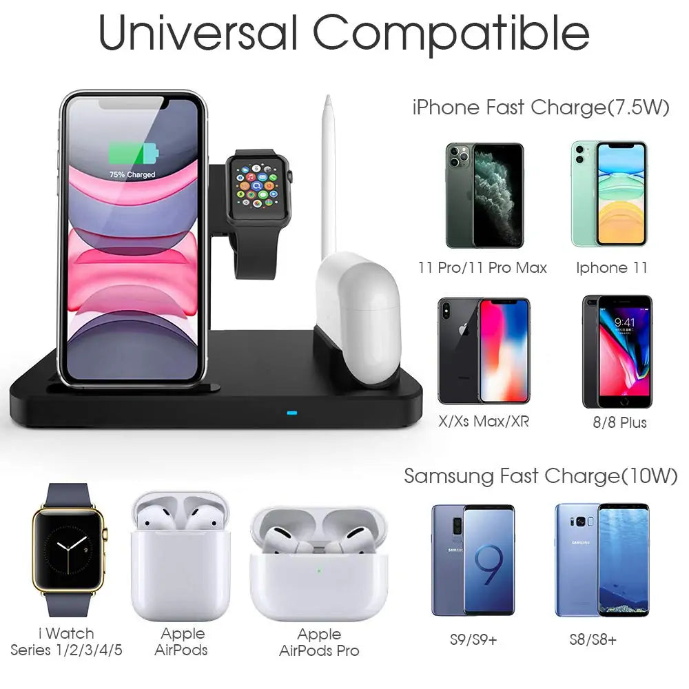 3-in-1 Wireless Charger Stand | Fast Charging | Sleek & Compact Design Wireless Chargers 3 in 1 apple charging pad charging stand fast charger iphone magnetic magsafe New arrival wireless charger {{ product_collections }} {{ product_description }}