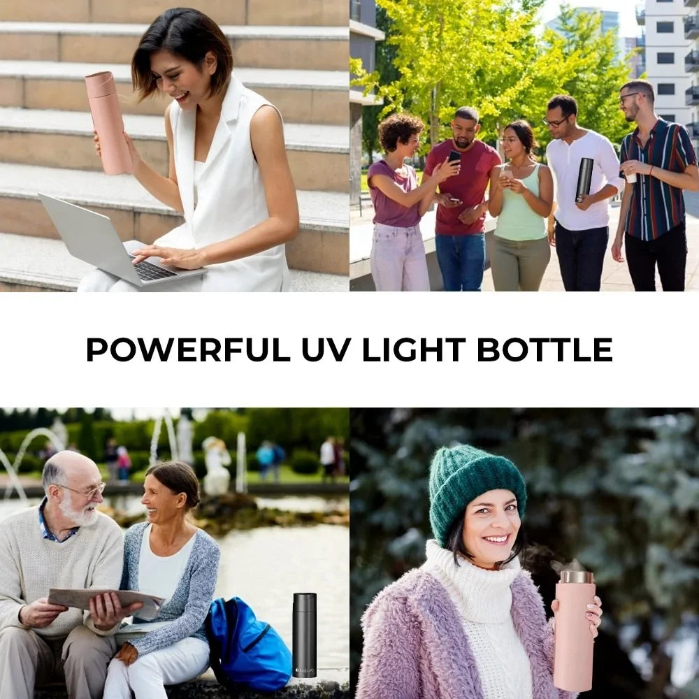 UV Sterilization Water Bottle Water Bottles Bottle dinning dinning table home insulated water bottle latest water bottle matchless matchless online new design water bottle Sterilization stylish water bottle temperature water bottle uv water bottle Water water bottle Water Bottles