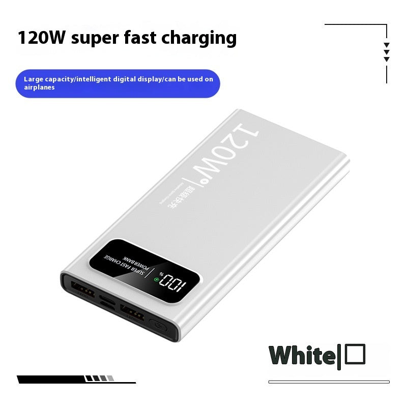 66 W Super Fast Charge Mobile Power Supply 20000 MA Large Capacity White 120W Super Fast Charge Power banks 10000 mAh 120W 20000 mAh 66W battery digital display fast charging high capacity power bank {{ product_collections }} {{ product_description }}