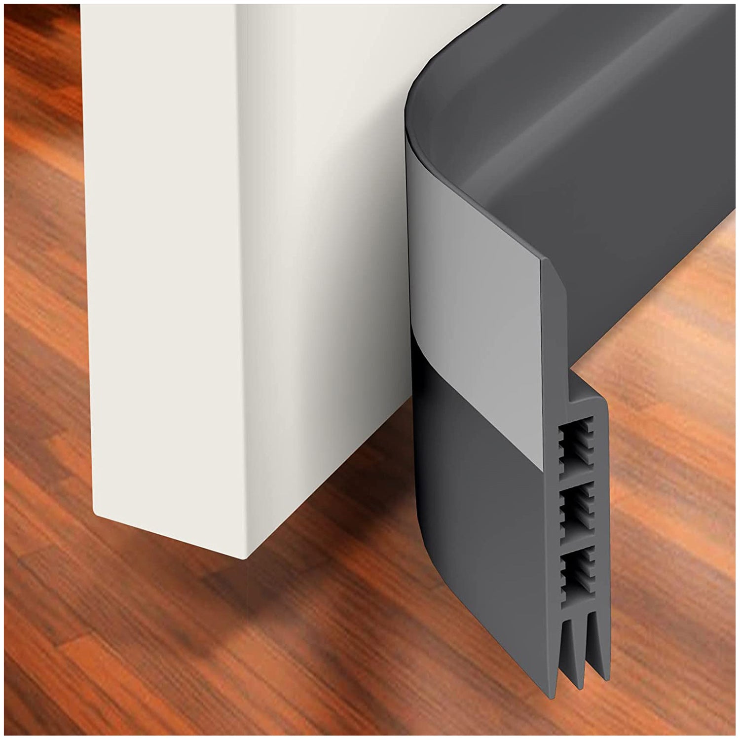 Soundproof Bedroom Door Strip Gray 100x5cm Door Stoppers door stoppers door strip heating and cooling home Home & Garden Home and Garden home and kitchen silicone door stoppers