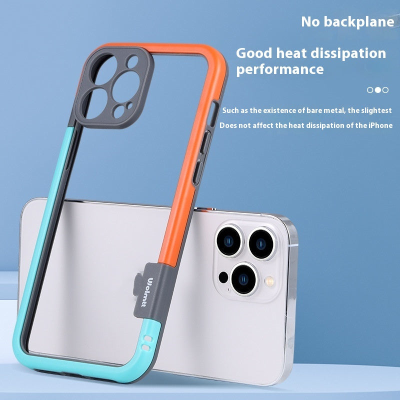 Silicone Contrast Color Protective Cover | Heat Dissipation & Drop Resistance iPhone cases anti finger cases covers fall iPhone lens protection lens protector lens protectors new arrival protection {{ product_collections }} {{ product_description }}