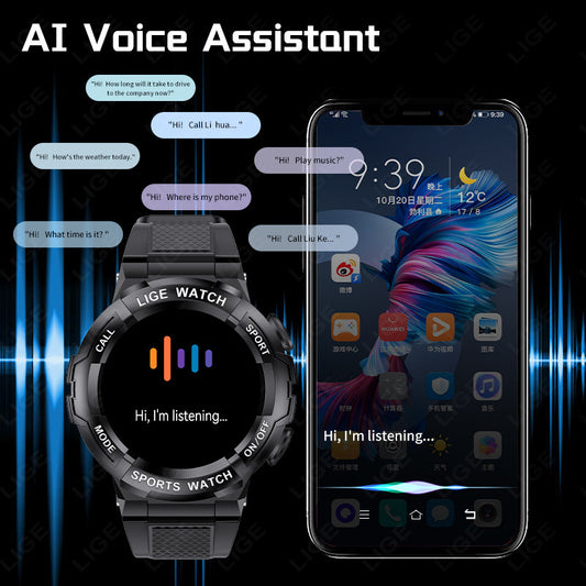 Blood Oxygen Monitoring Sleep Bluetooth Calling Smart Watch Smart Watches blood oxygen bluetooth calling electronics round dial selfie sleep monitoring smart watch