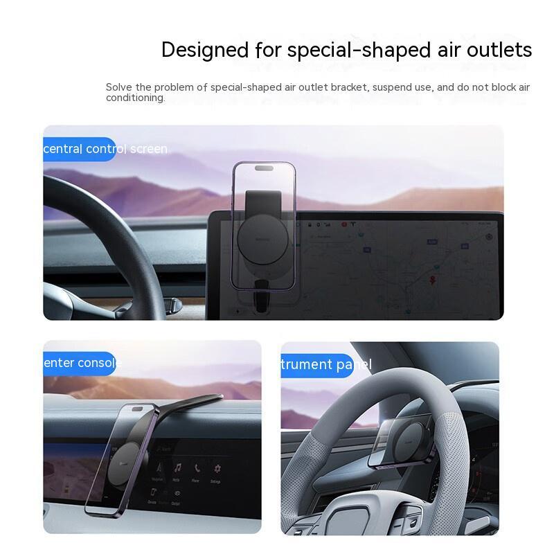 Magnetic Bendable Car Mobile Phone Holder Wireless Charger Phone Holder 15W Car Dash Mount Compatible With Phone 0 {{ product_collections }} {{ product_description }}