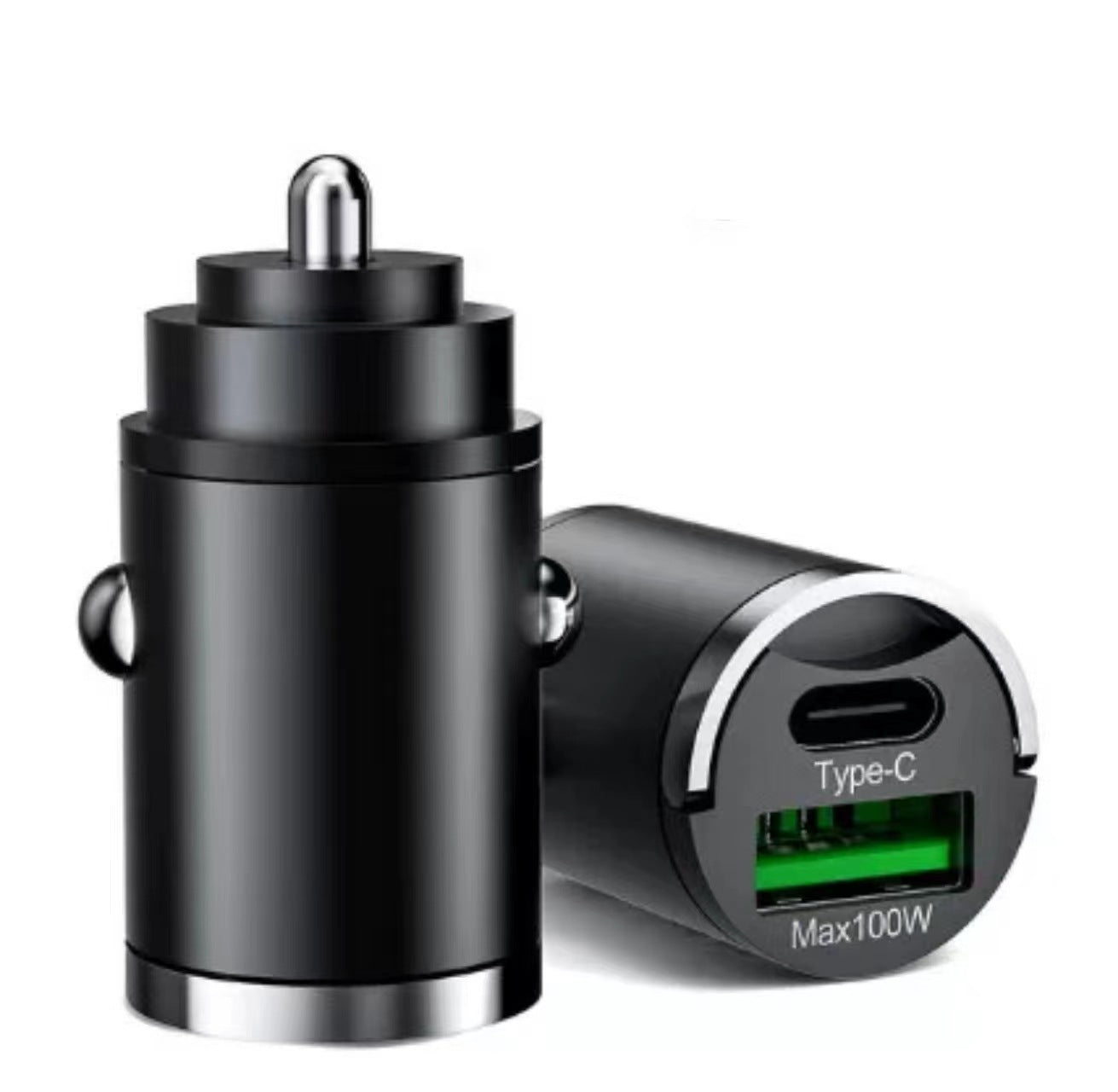 Metal Invisible Pull-tab Car Charger 100W Super Fast Charge 100W Black 0 {{ product_collections }} {{ product_description }}