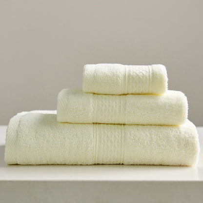 Minimalist Style Square Towel Towel Bath Towel Set Towel Pure Cotton Bright yellow 3piece set Towels bath towel Bedding and towels best drying bath towel cotton towels Home towels