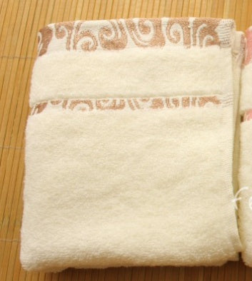 High quality pure cotton crepe-free jacquard Xiangyun thickening face towel Yellow 34X75CM Towels bath towel Bedding and towels best drying bath towel cotton towels Home towels