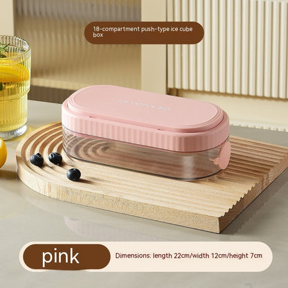 Silicone Food Grade Pressing Ice Cube Mold Pink Ice Cube Trays beat the heat BPA free ice cube tray