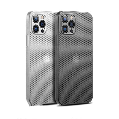 Grid Heat Dissipation & Breathable Ultra-thin iPhone Case | Ultimate Minimalist Protection iPhone cases breathable heat dissipation iPhone iPhone case lens protection lens protector lens protectors new arrival PP {{ product_collections }} {{ product_description }}